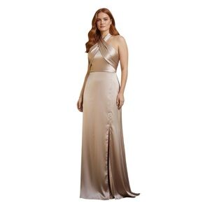 Elegant Satin Evening Gown Plus Size 3X